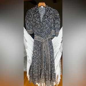 Veronica Beard Belted Maxi Dress